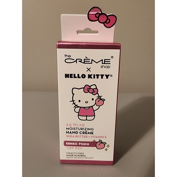 The Crème Shop x Hello Kitty Moisturizing Hand Crème Kawaii Peach Shea 1.69 oz - Picture 1 of 6